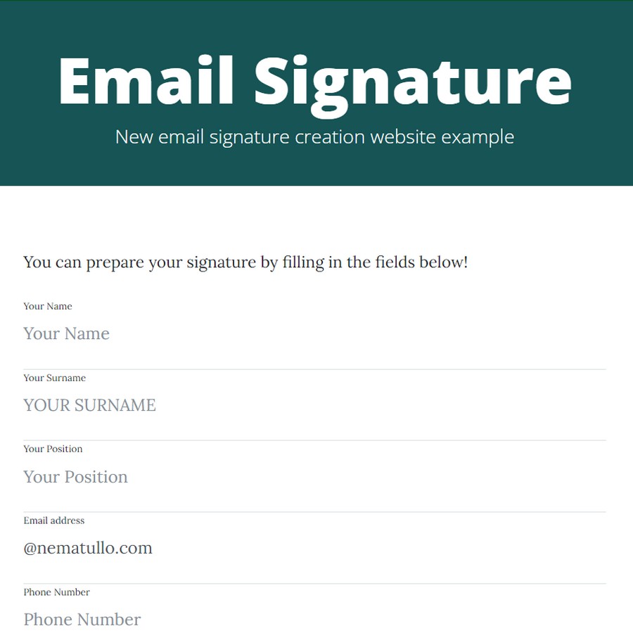 EmailSignature